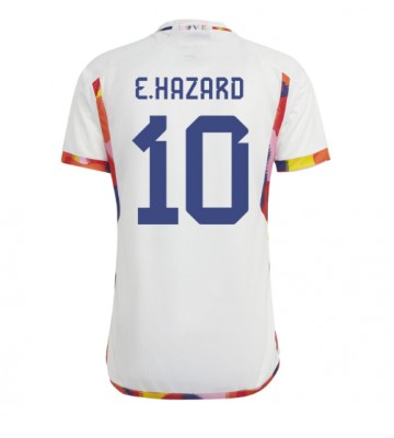 Belgia Eden Hazard #10 Koszulka Wyjazdowych MŚ 2022 Krótki Rękaw
